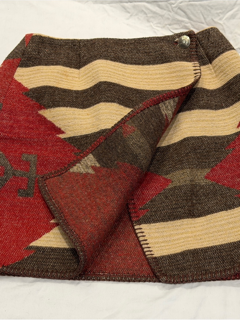 Authentic Rare Ralph Lauren Vintage Country Southwestern Blanket Wrap Skirt Sz 6 - Picture 4 of 9